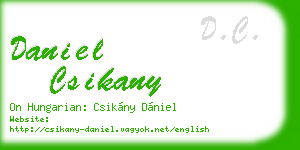 daniel csikany business card