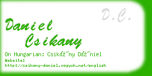 daniel csikany business card